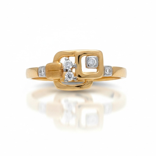 SORTIJA ORO 18KL CIRCONITAS