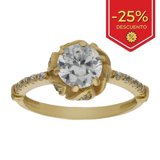 SORTIJA ORO 18KL CIRCONITAS