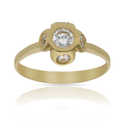 SORTIJA ORO 18KL CIRCONITAS