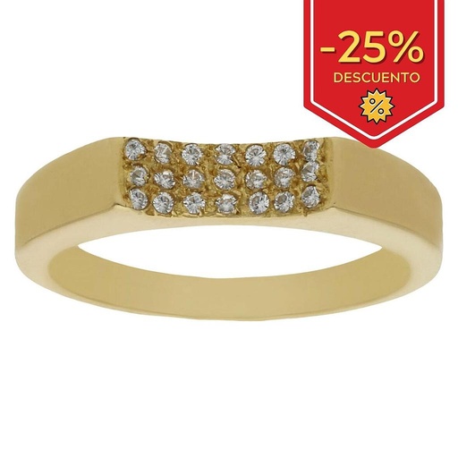 SORTIJA ORO 18KL CIRCONITAS