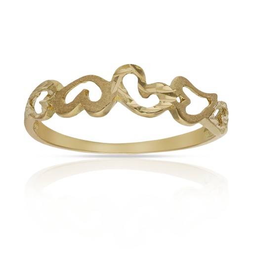 SORTIJA ORO 18KL CORAZONES