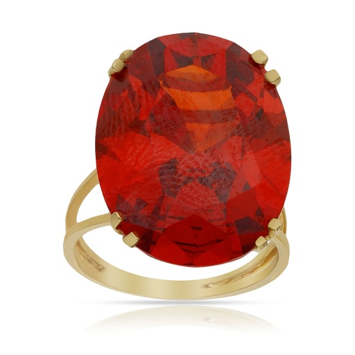 SORTIJA ORO 18KL - PIEDRA PAPARAYA