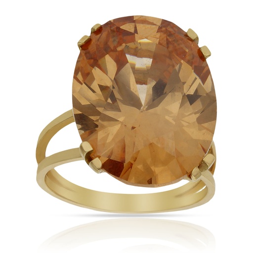 SORTIJA ORO 18KL - PIEDRA CHAMPAN