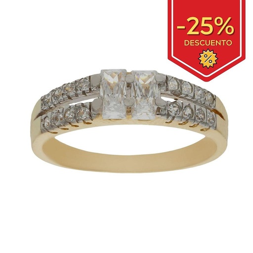 SORTIJA ORO 18KL CIRCONITAS