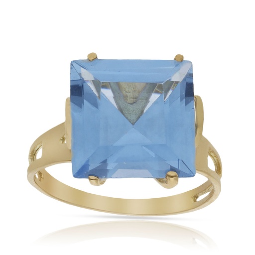 SORTIJA ORO 18KL - PIEDRA AZUL