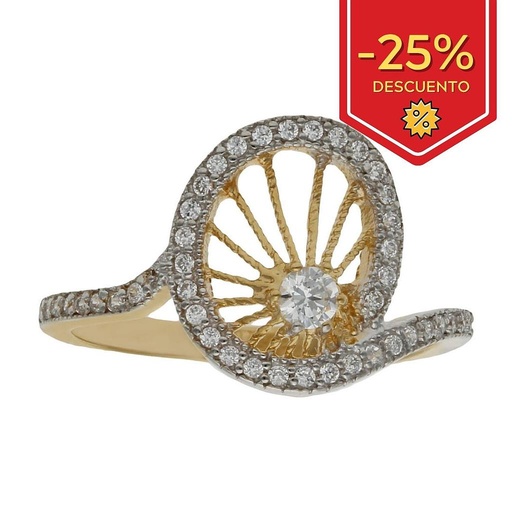 SORTIJA ORO 18KL CIRCONITAS