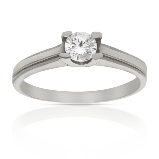 SORTIJA ORO BLANCO 18KL CIRCONITA