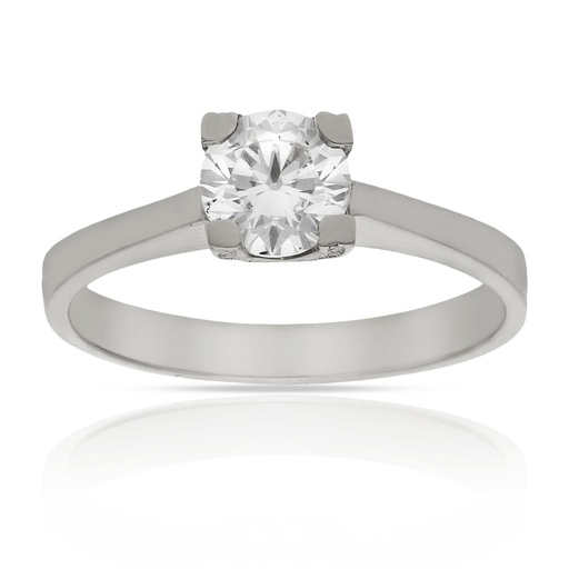 SORTIJA ORO BLANCO 18KL CIRCONITA