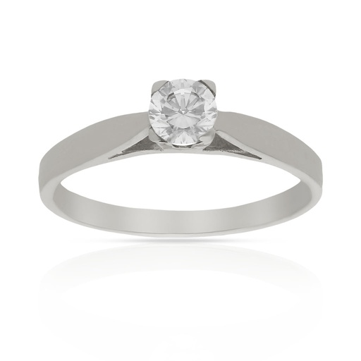 SORTIJA ORO BLANCO 18KL CIRCONITA