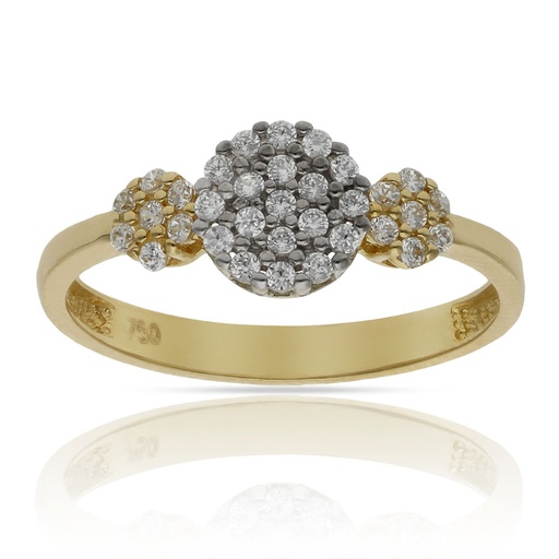 SORTIJA ORO 18KL CIRCONITAS