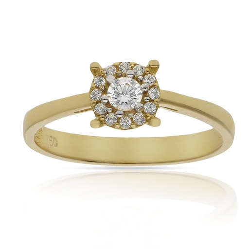 SORTIJA ORO 18KL CIRCONITAS