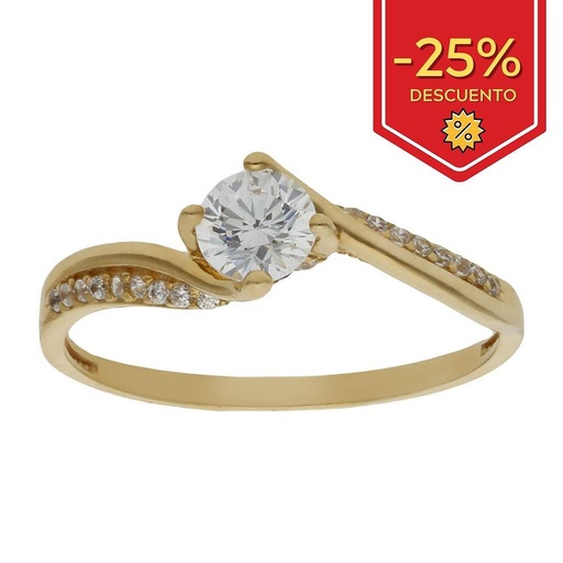 SORTIJA ORO 18KL CIRCONITAS