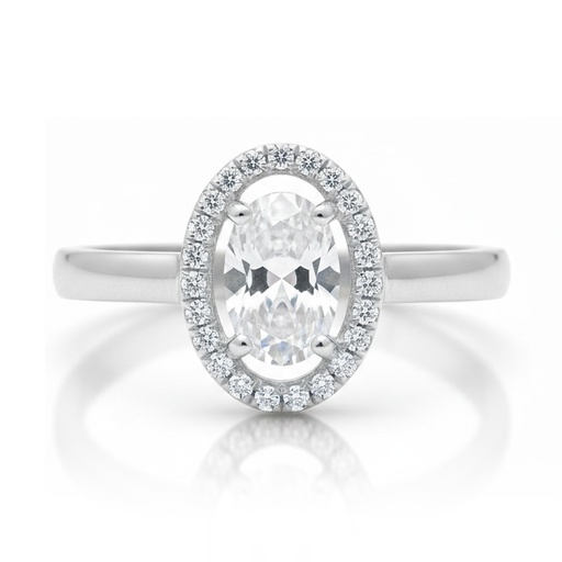 SORTIJA ORO BLANCO 18KL CIRCONITAS