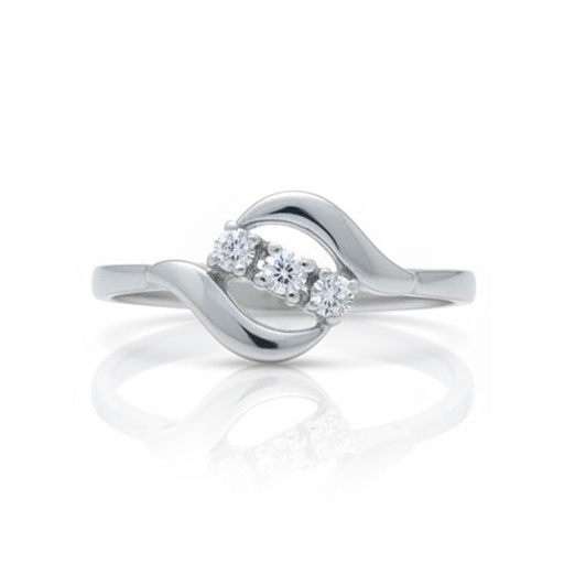 SORTIJA ORO BLANCO 18KL CIRCONITAS