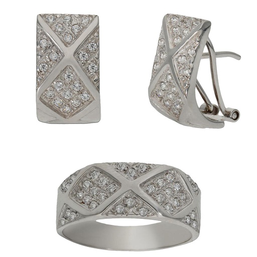 SORTIJA ORO BLANCO 18KL CIRCONITAS