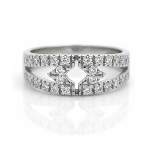 SORTIJA ORO BLANCO 18KL CIRCONITAS