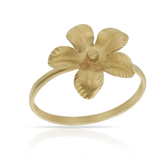 SORTIJA ORO 18KL FLOR TALLADA