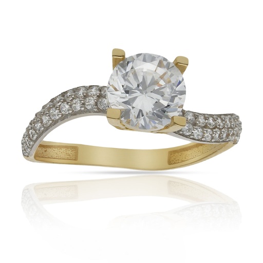 SORTIJA ORO 18KL CIRCONITAS