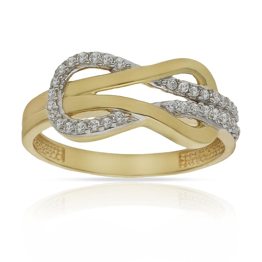 SORTIJA ORO 18KL INFINITO CIRCONITAS