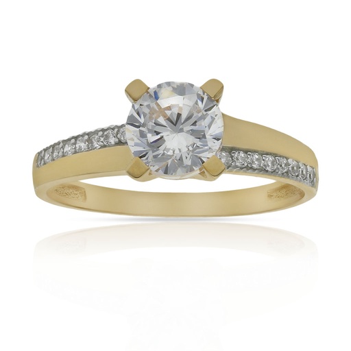 SORTIJA ORO 18KL CIRCONITAS