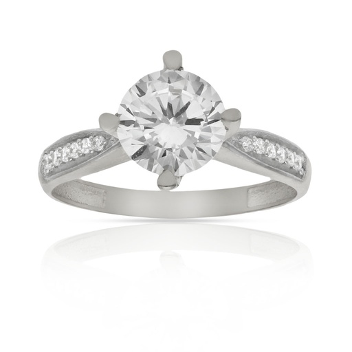 SORTIJA ORO BLANCO 18KL CIRCONITAS