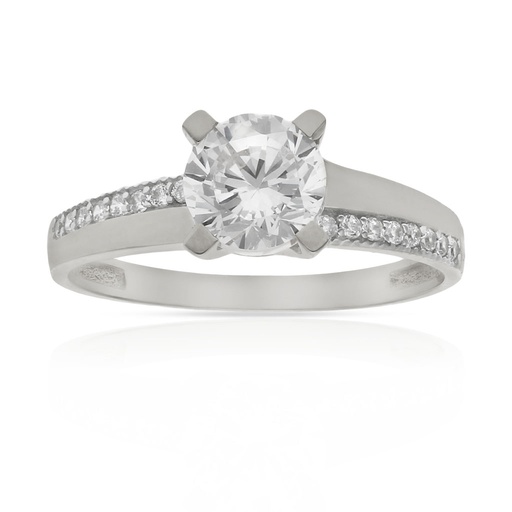 SORTIJA ORO BLANCO 18KL CIRCONITAS