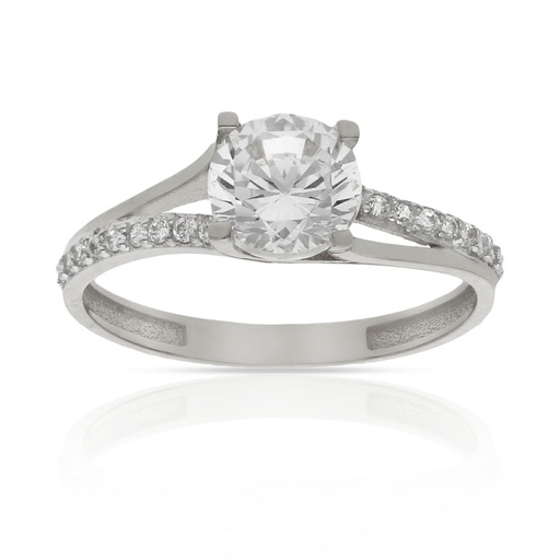 SORTIJA ORO BLANCO 18KL CIRCONITAS