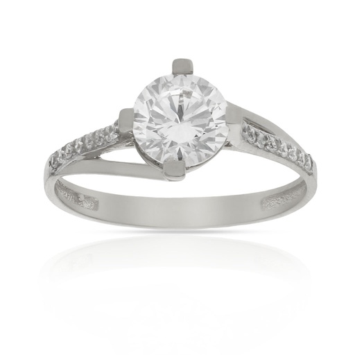 SORTIJA ORO BLANCO 18KL CIRCONITAS