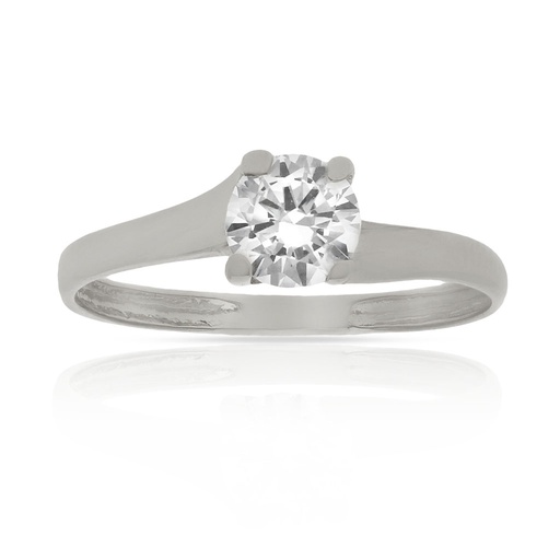 SORTIJA ORO BLANCO 18KL CIRCONITA