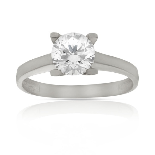 SORTIJA ORO BLANCO 18KL CIRCONITA