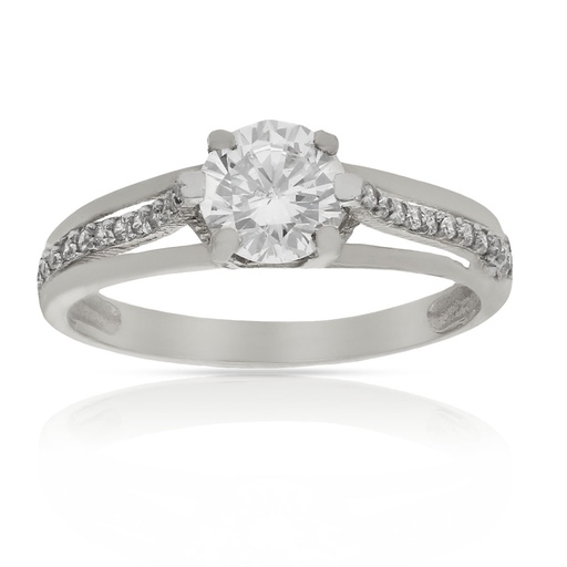 SORTIJA ORO BLANCO 18KL CIRCONITAS