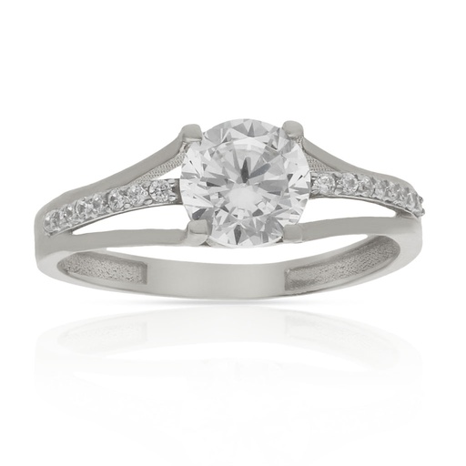 SORTIJA ORO BLANCO 18KL CIRCONITAS