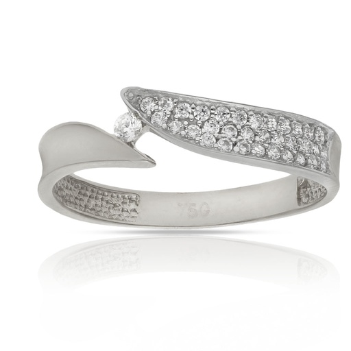 SORTIJA ORO BLANCO 18KL CIRCONITAS