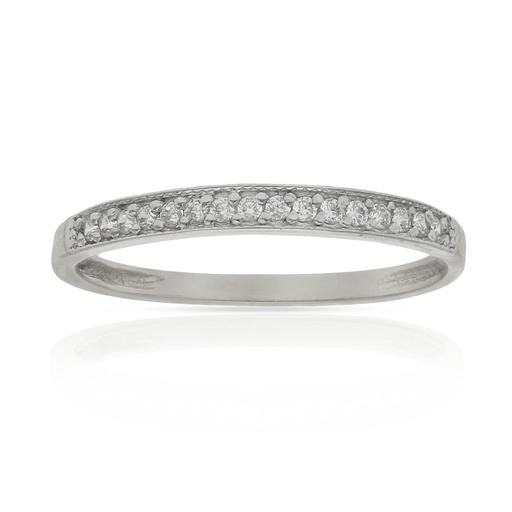 SORTIJA ORO BLANCO 18KL CIRCONITAS