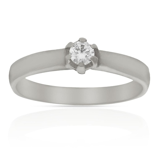 SORTIJA ORO BLANCO 18KL CIRCONITA