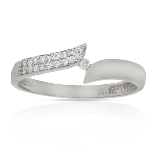 SORTIJA ORO BLANCO 18KL CIRCONITAS