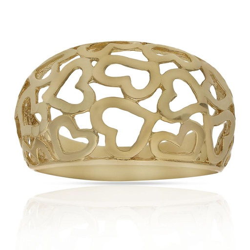 SORTIJA ORO 18KL CALADA CORAZONES