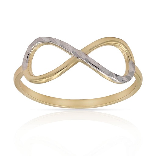 SORTIJA ORO 18KL INFINITO BICOLOR