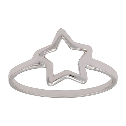 SORTIJA ORO BLANCO 18KL ESTRELLA