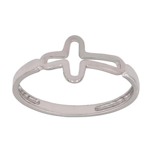 SORTIJA ORO BLANCO 18KL CRUZ