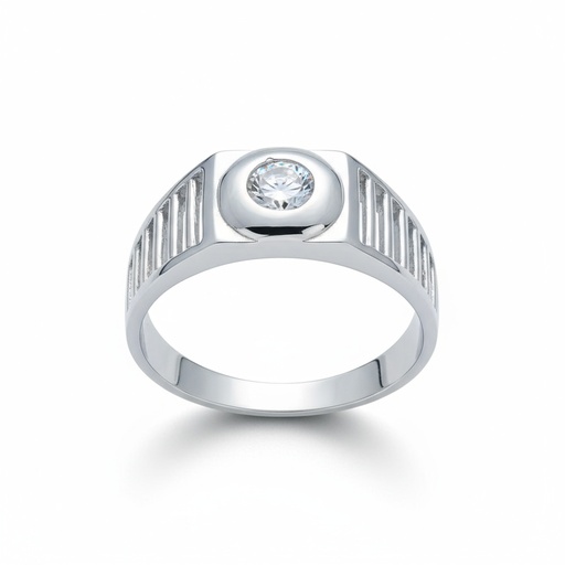 SOLITARIO ORO BLANCO 18KL