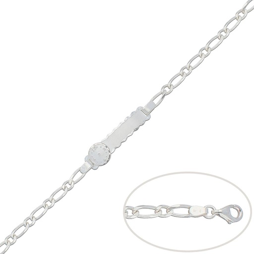[AG115] PULSERA PLATA 925MM RELOJ - 17.50CM