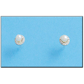 [AG1205] PENDIENTES PLATA 925MM PERLA + CIRCONITAS
