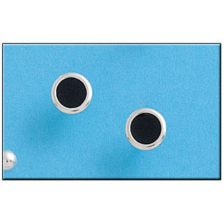 [AG1237] PENDIENTE PLATA 925MM CIRCULO NEGRO - 8MM