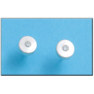 [AG1327] PENDIENTES PLATA 925MM REDONDO CIRCONITAS - 8MM