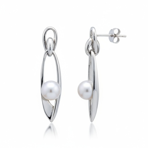 [AG1369] PENDIENTES PLATA 925MM PERLAS CULTIVADAS