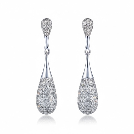 [AG1396] PENDIENTES PLATA 925MM CIRCONITAS