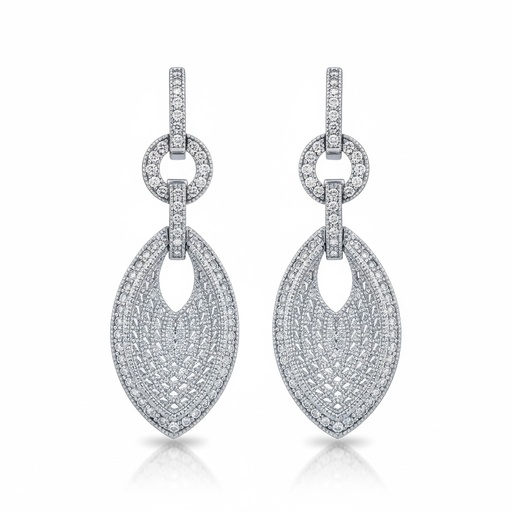 [AG1398] PENDIENTES PLATA 925MM CIRCONITAS