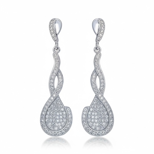 [AG1399] PENDIENTES PLATA 925MM CIRCONITAS