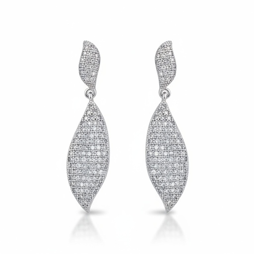 [AG1400] PENDIENTES PLATA 925MM CIRCONITAS